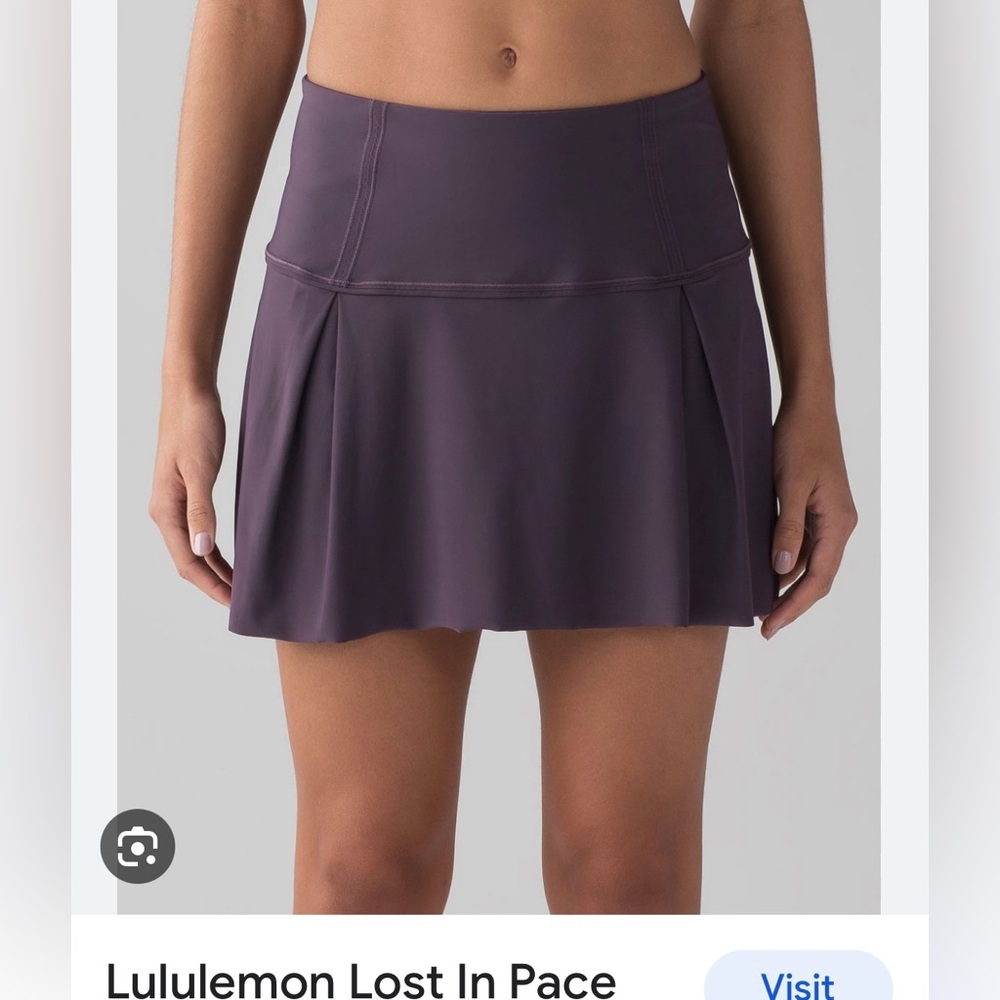 LULULEMON Lost in Pace skirt skort Black Current